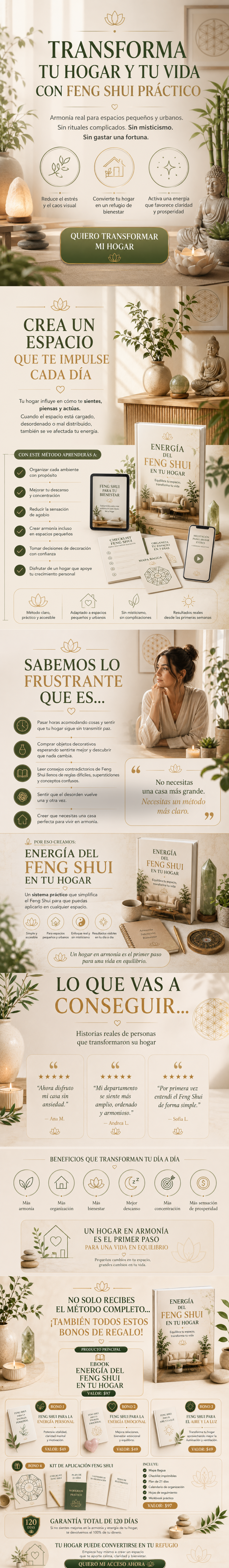 FENG SHUI: Transforma y Armoniza la Energía de tu Hogar + 3 Bonos + Guía completa de aplicación
